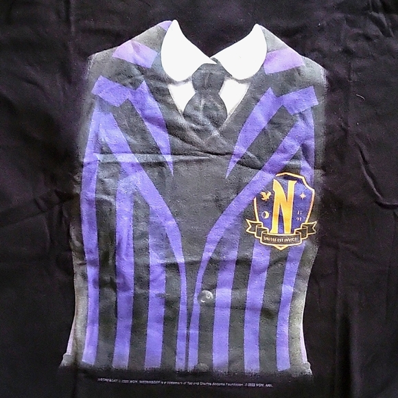 Wednesday Nevermore Academy T-Shirt - Picture 2 of 6